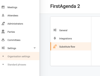 Substitute flow-button in the left menu