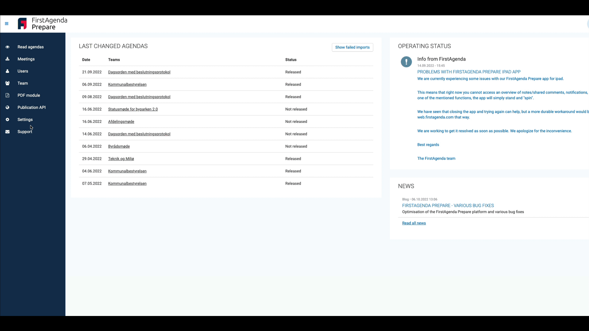 See clients upload details under Upload Settings