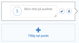 Tilføj nyt punkt