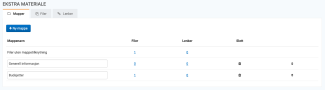 Visning av fanen mapper under Ekstra materiale for dagsordenansvarlige