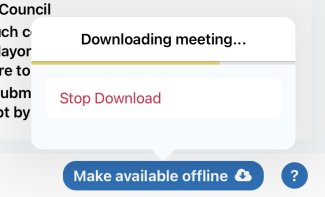 Downloading the meeting