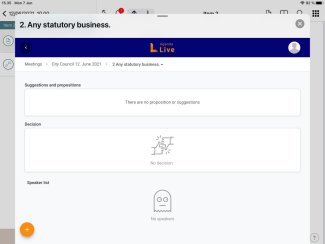 Details from the meetings in App