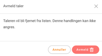 Annuller eller afmeld