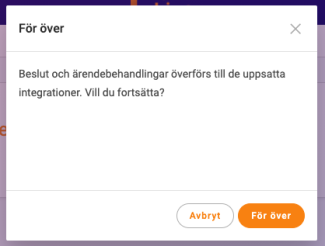 Orange för över-knapp