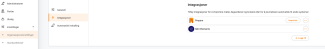 Organisationsinställningar och integrationer under inställningar i vänstermenyn