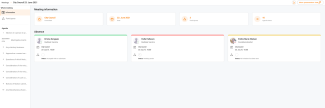 Overview of meeting information with information about cancellations