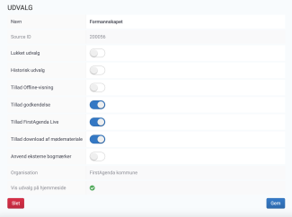 Slå skyderen til ud fra 'Tillad FirstAgenda Live'