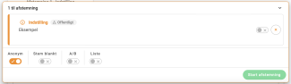 Anonym afstemning som mulighed