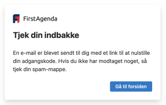 Tjek din e-mail indbakke