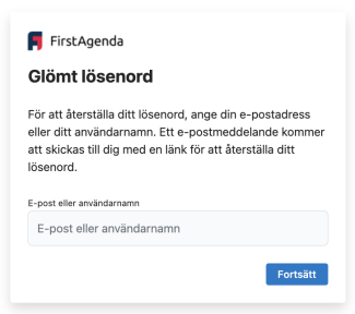 glömt ditt lösenord