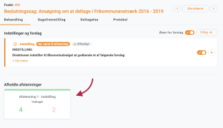 Afsluttet afstemning