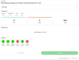 Igangværende afstemning