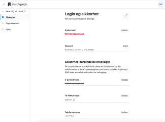 Login og Sikkerhet 