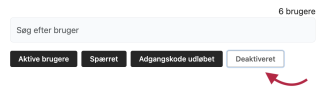 Klik på 'Deaktiveret'