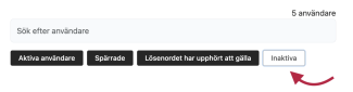 Klicka på fliken 'Inaktiverade'.