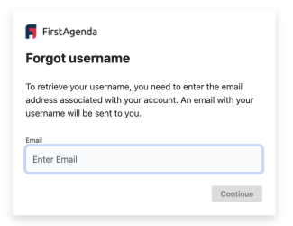 Enter your e-mail or user name