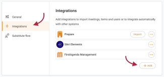 Click on Integrations and Add