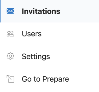 Click on Invitations