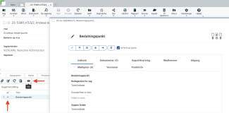 Åbning af dedikeret visning via WorkZone