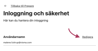  klickar du på Redigera bredvid Användarnamn