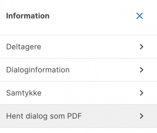 Klik på Hent dialog som PDF