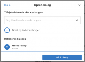 Tilføj ny bruger til dialog