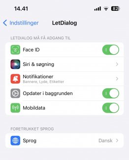 Tillad FaceID