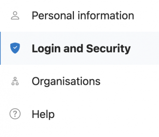 Login and security