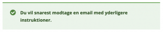 Følg instruktionerne i e-mailen