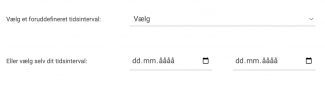 Vælg tidsinterval