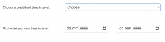 Choose time interval
