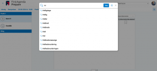 Søgeordsforslag i Prepare