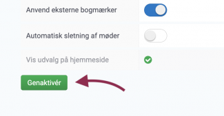 Klik på den grønne knap Genaktiver