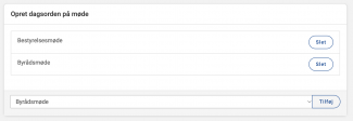 Flere dagsordener tilknyttet