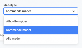 Ændre mødetype